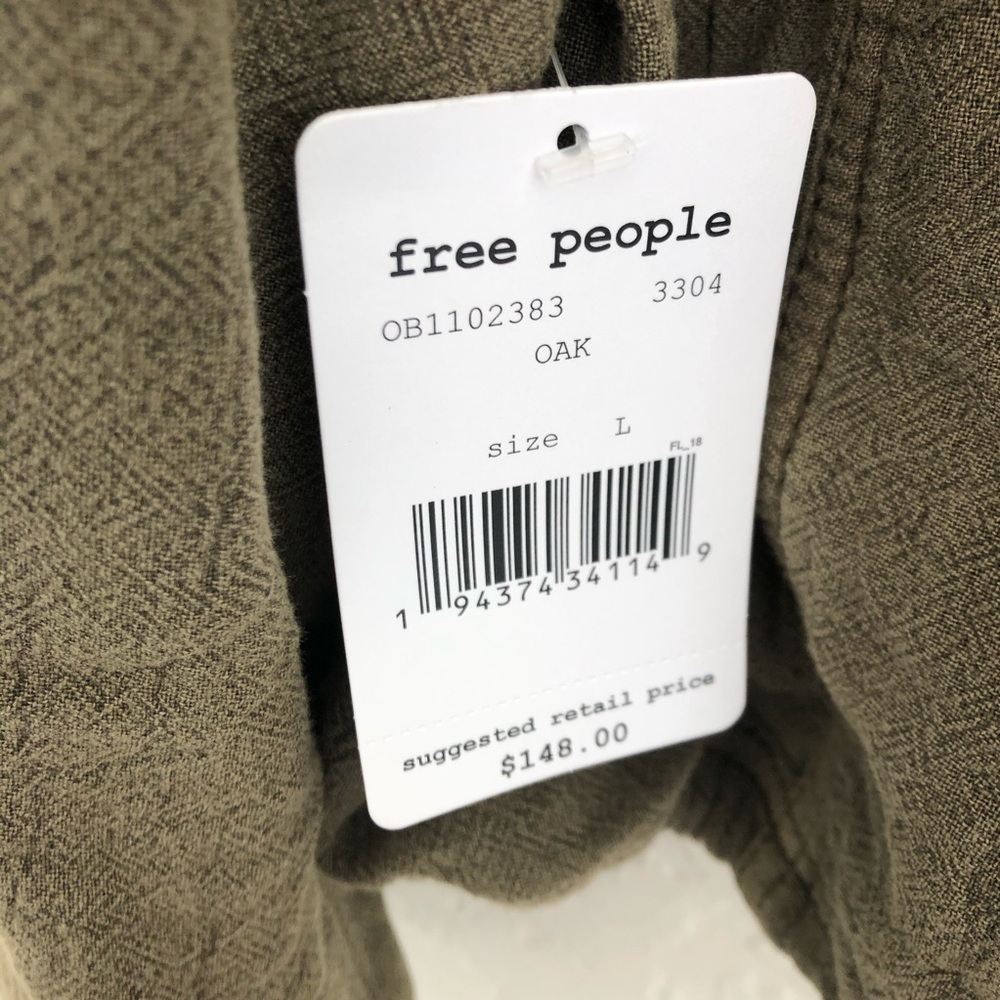 Free People Eyes On You Army Green Surplus Jacket - Picture 11 of 12